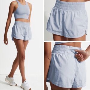 VARLEY Kallin Running High Rise‎ Short Metallic Zen Blue Women's Size Medium
